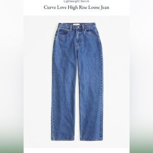 Abercrombie & Fitch High Rise Blue Denim Jeans